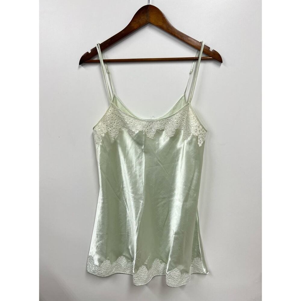 Nine & Company Light Green Lace Slip Nightgown